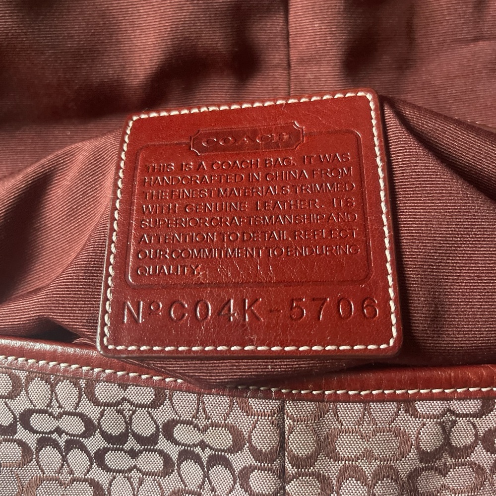 Coach Maroon and Burgundy Crossbody Bag - Picture 3 of 8
